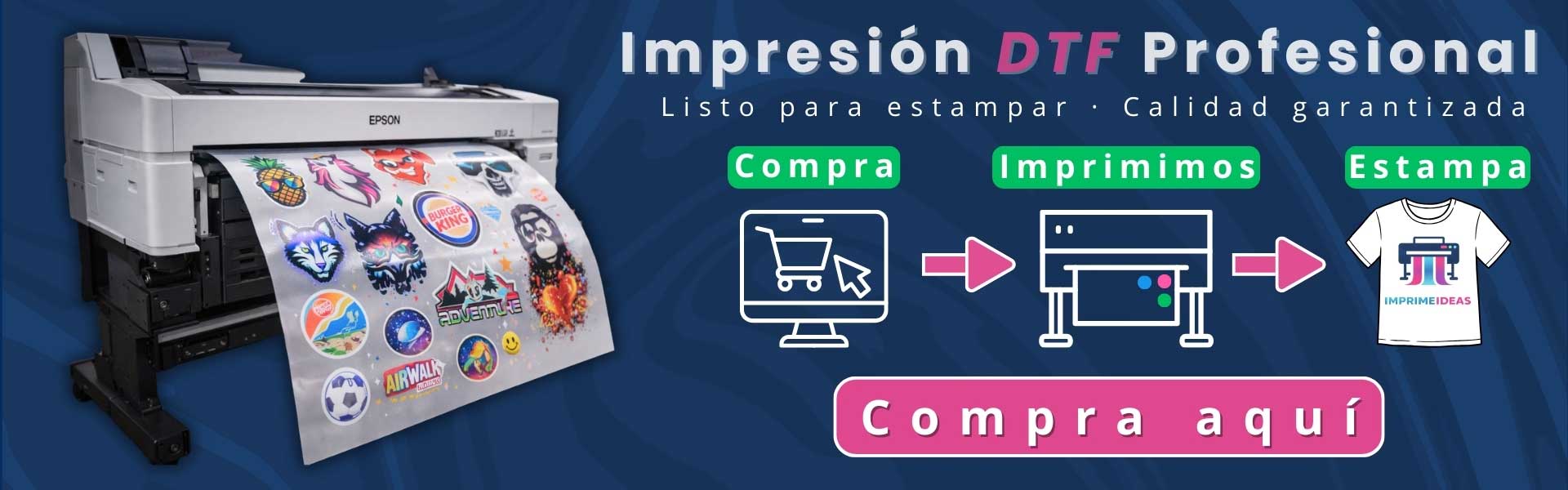 Servicio de impresión DTF con envio a todo Chile - Imprimeideas