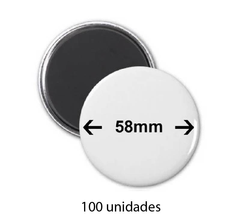 Chapita imán 58 mm – 100 UN
