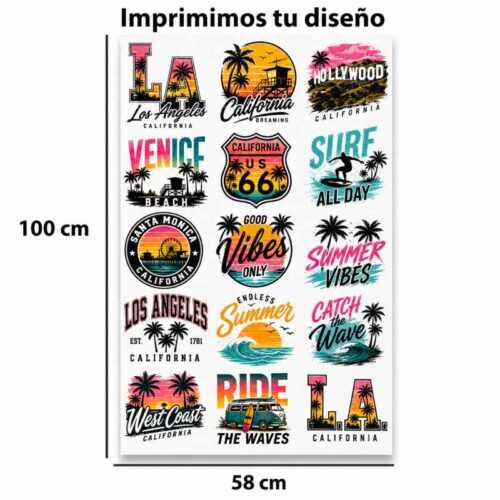 DTF textil Santiago 100 x 58 cm - Tienda Stampaideas Imprimeideas