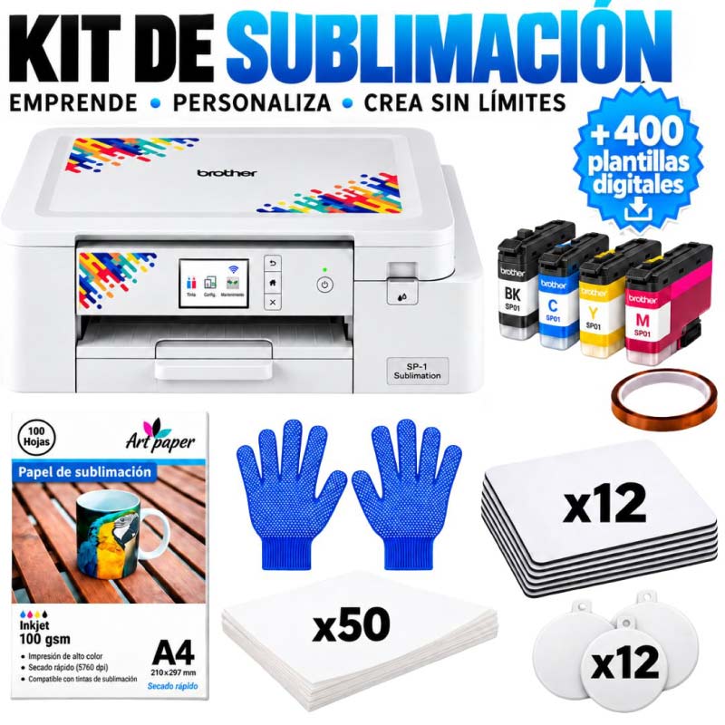 Impresora de sublimación Brother SP1 profesional Kit - Tienda Stampaideas Imprimeideas