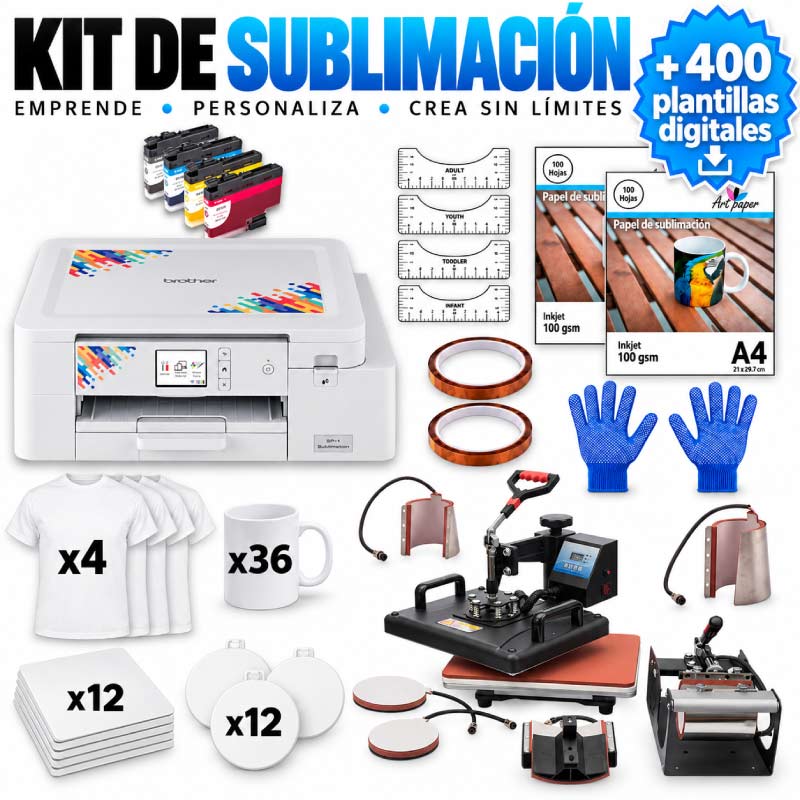 Kit de sublimación 8 en 1 Impresora Brother SP1 Profesional - Tienda Stampaideas Imprimeideas