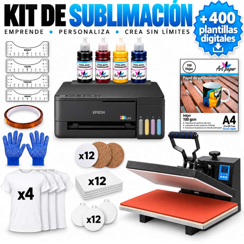 Kit de sublimación estampadora 40 x 60 l1350 Kit subliminacion - Tienda Stampaideas Imprimeideas