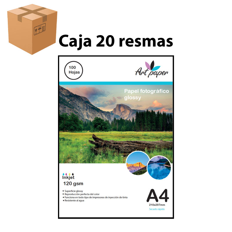 Papel fotográfico 120 g – Art Paper – Caja 20 resmas