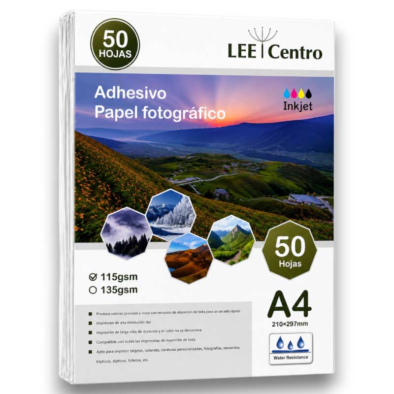 Papel fotográfico adhesivo 115 gramos - Tienda Stampaideas Imprimeideas