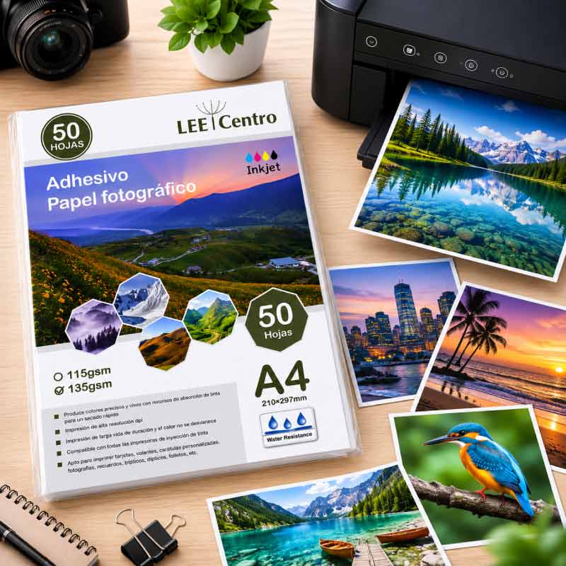 Papel fotográfico adhesivo 135 gramos A4 - Imagen 2