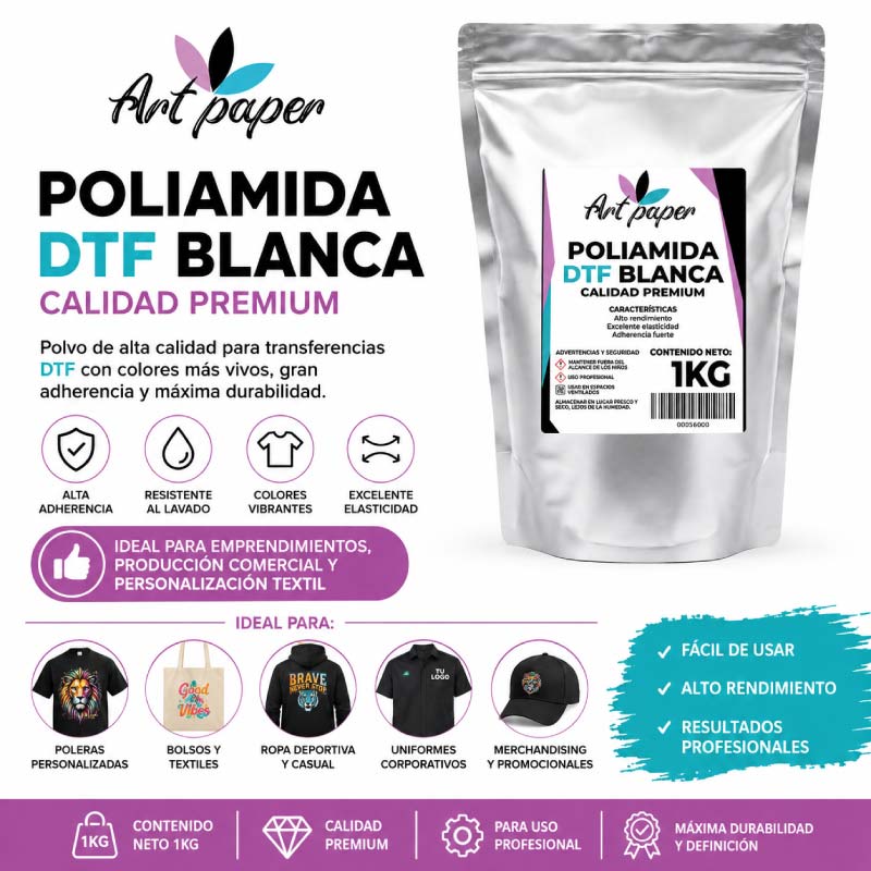 Poliamida para DTF profesional - Tienda Stampaideas Imprimeideas