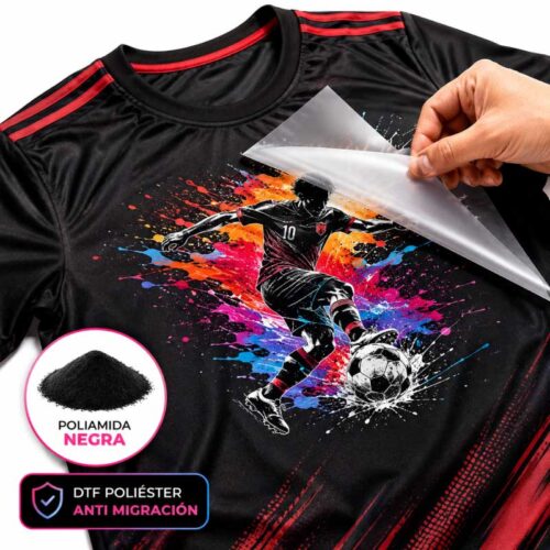 Impresión DTF Textil para Poliéster Poliamida Negra - Tienda Stampaideas Imprimeideas