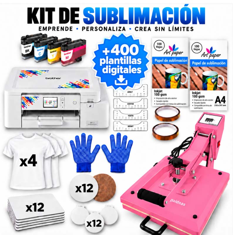 Kit de sublimación Avanzado Estampadora Deslizable – Brother SP1