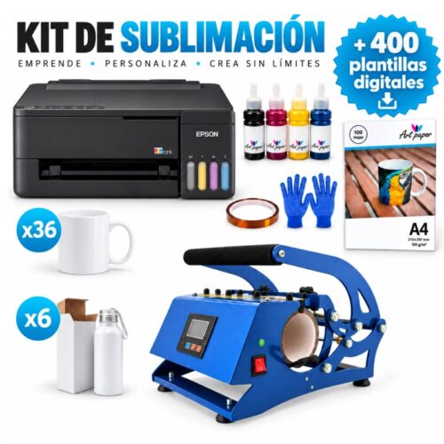 Kit de Sublimación 3 en 1 – Para Tazas y Botellas