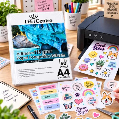 Papel fotográfico adhesivo 115 gramos A4 - Tienda Stampaideas Imprimeideas