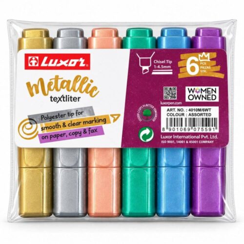 Destacador metálico luxor 6 unidades - Tienda Stampaideas Imprimeideas