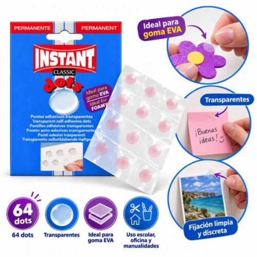 Puntos Adhesivos papelería Instant Classic – 64 Unidades - Tienda Stampaideas Imprimeideas